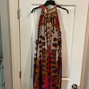 Anthro: Halter Maxi dress with pockets and tags